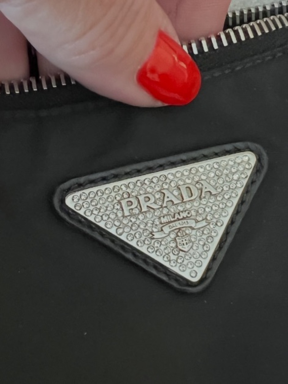Prada⭐️Re-edition 2002!⭐️
Crystalized/Rhinestone logo mini bag!⭐️OFFERS Always! - Picture 3 of 15